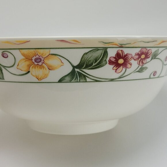 Wedgwood Amway Pears & Berries 10" Round Serving Bowl Beige Fruit & Floral - Picture 6 of 11